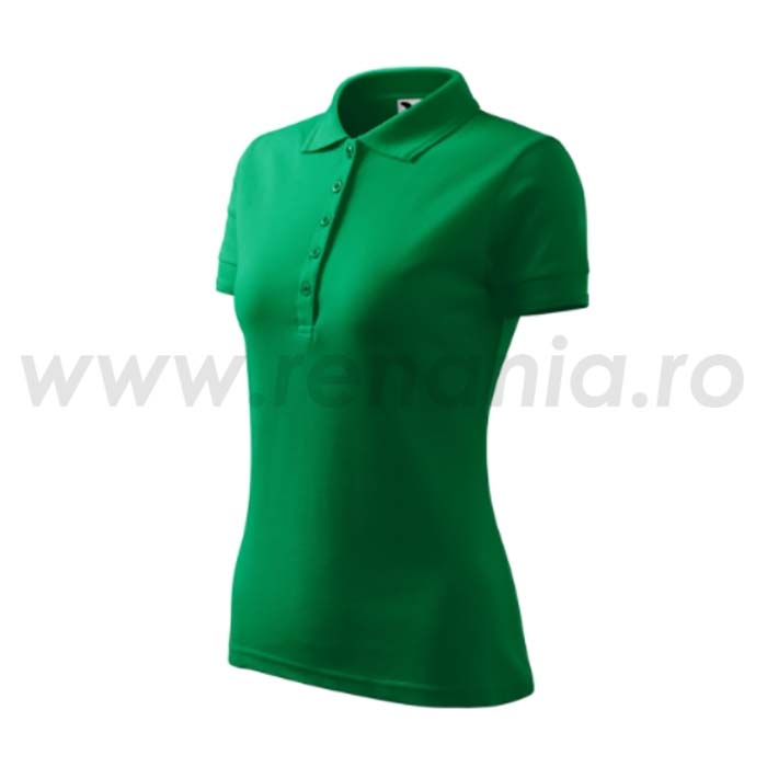 tricou-polo-dama-albastru-pique-malfini